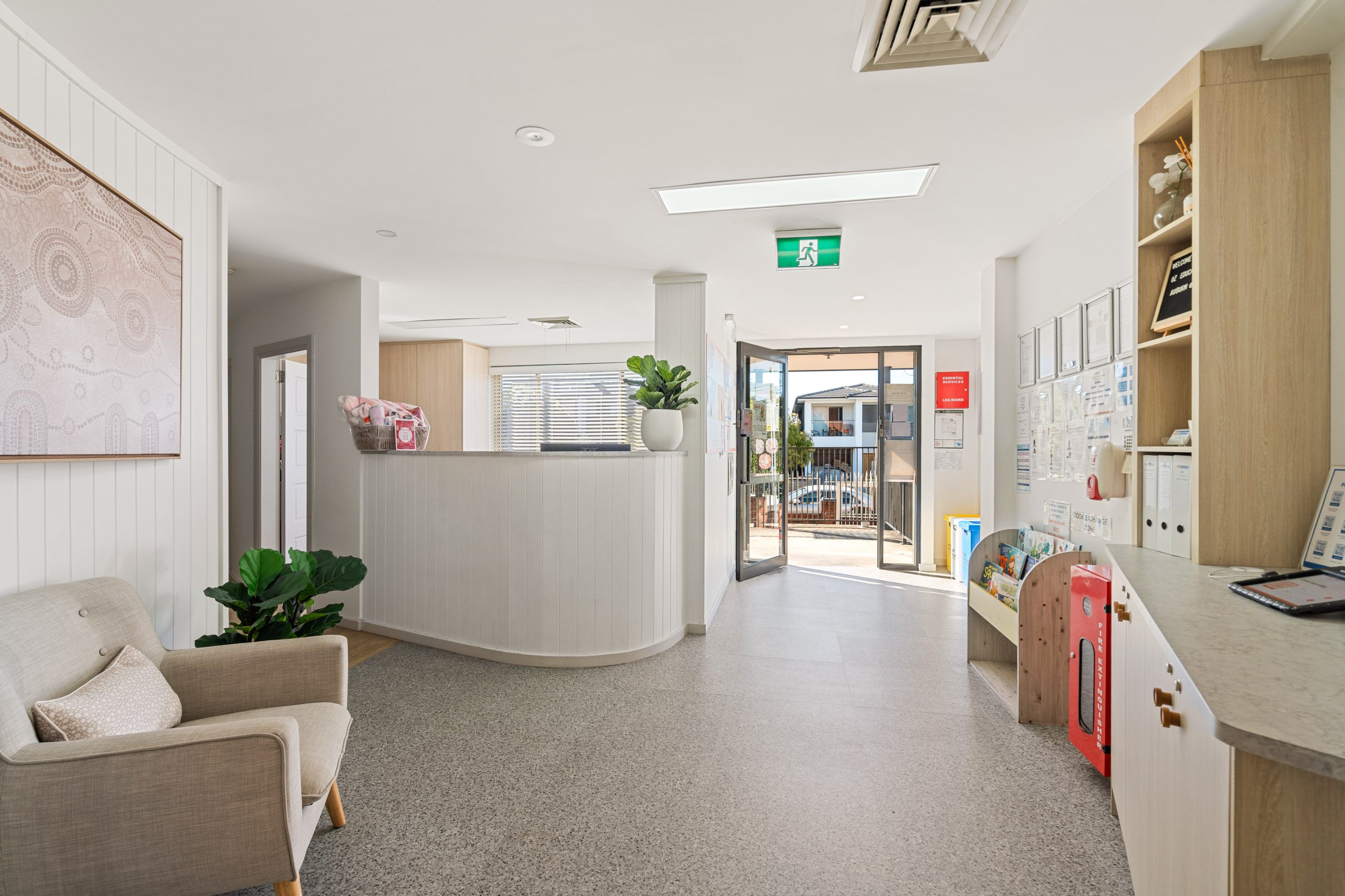 oz education auburn reception area