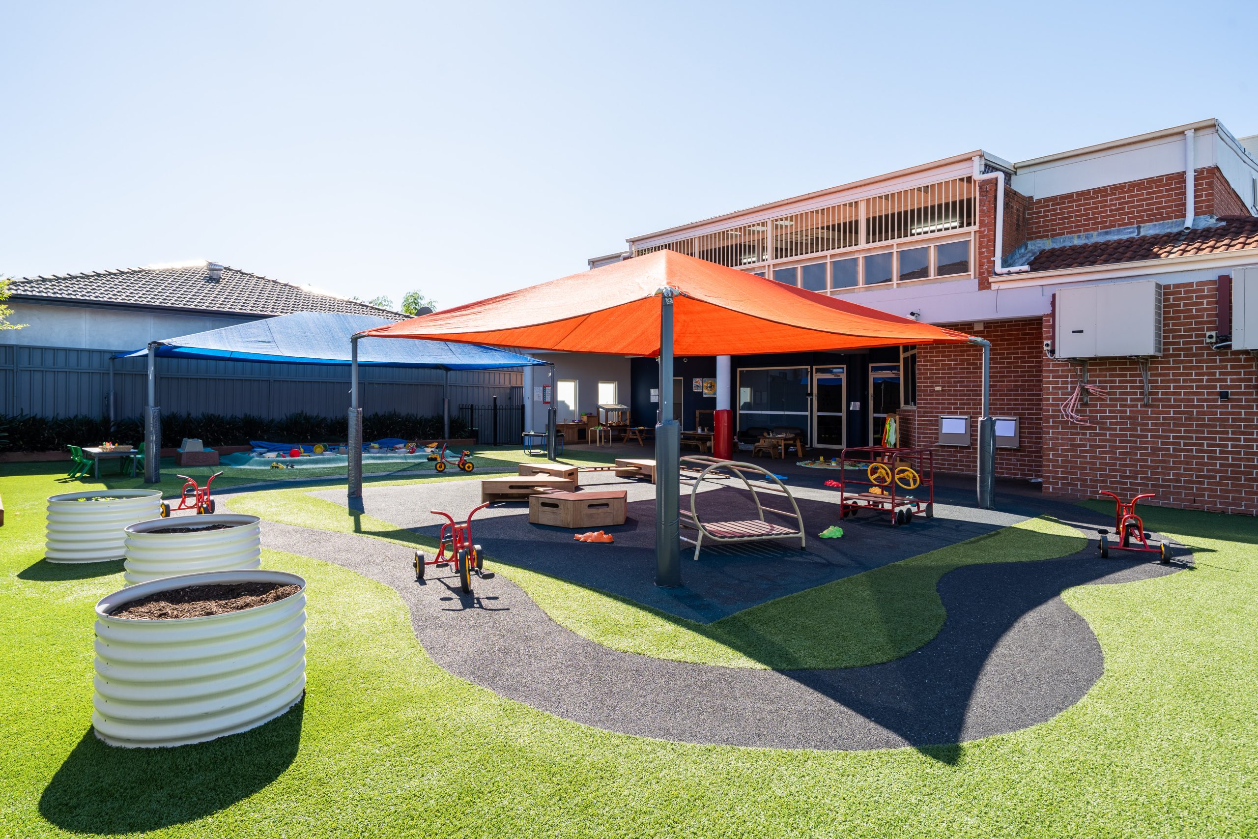 oz education auburn outdoor play area for children