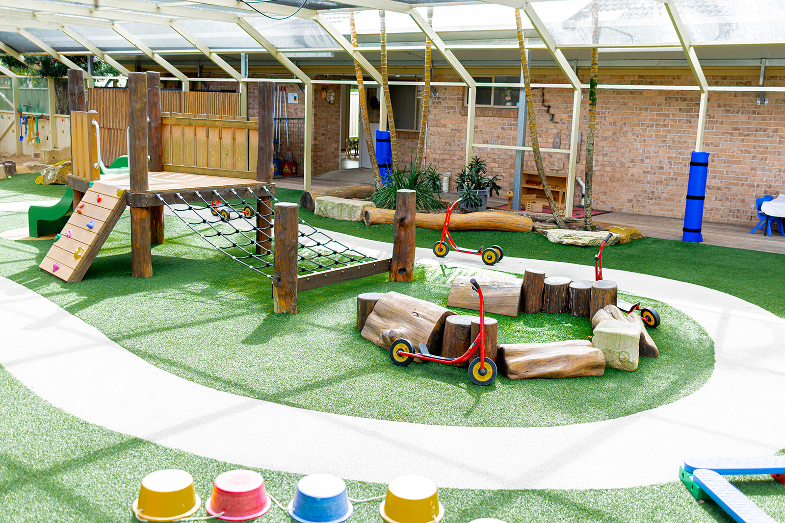 Oz education boambee east centre outdoor play area for children