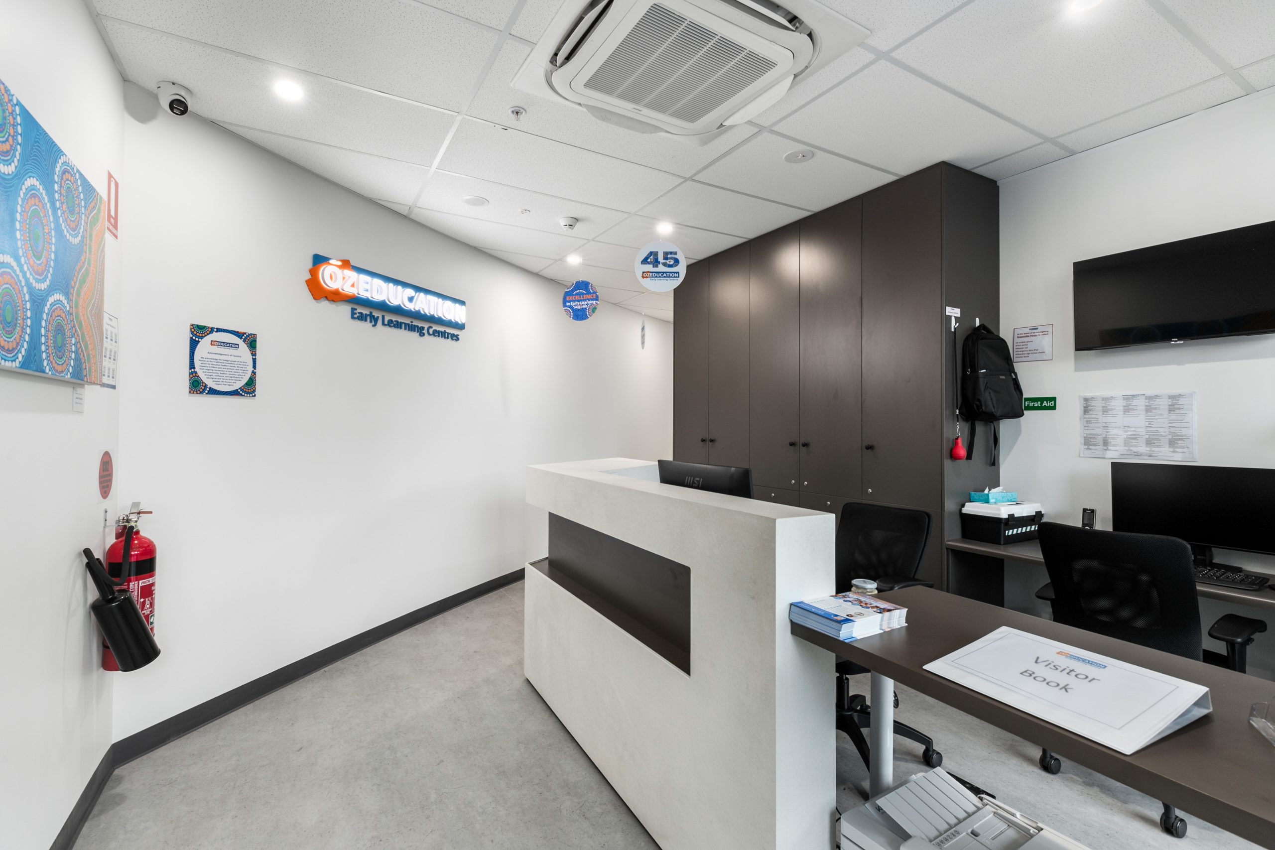 oz education redfern reception area