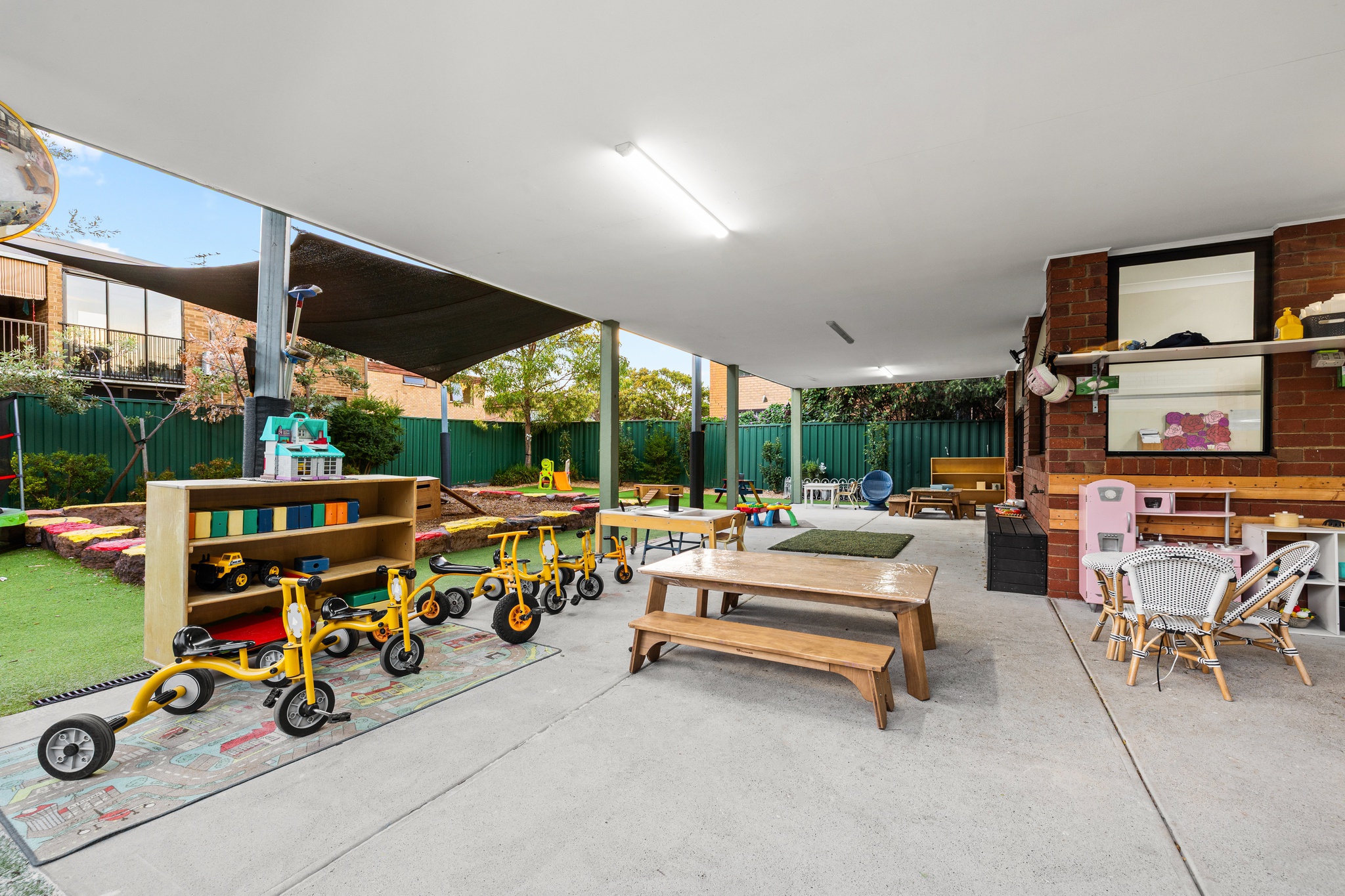 oz education footscray outdoor play area for children
