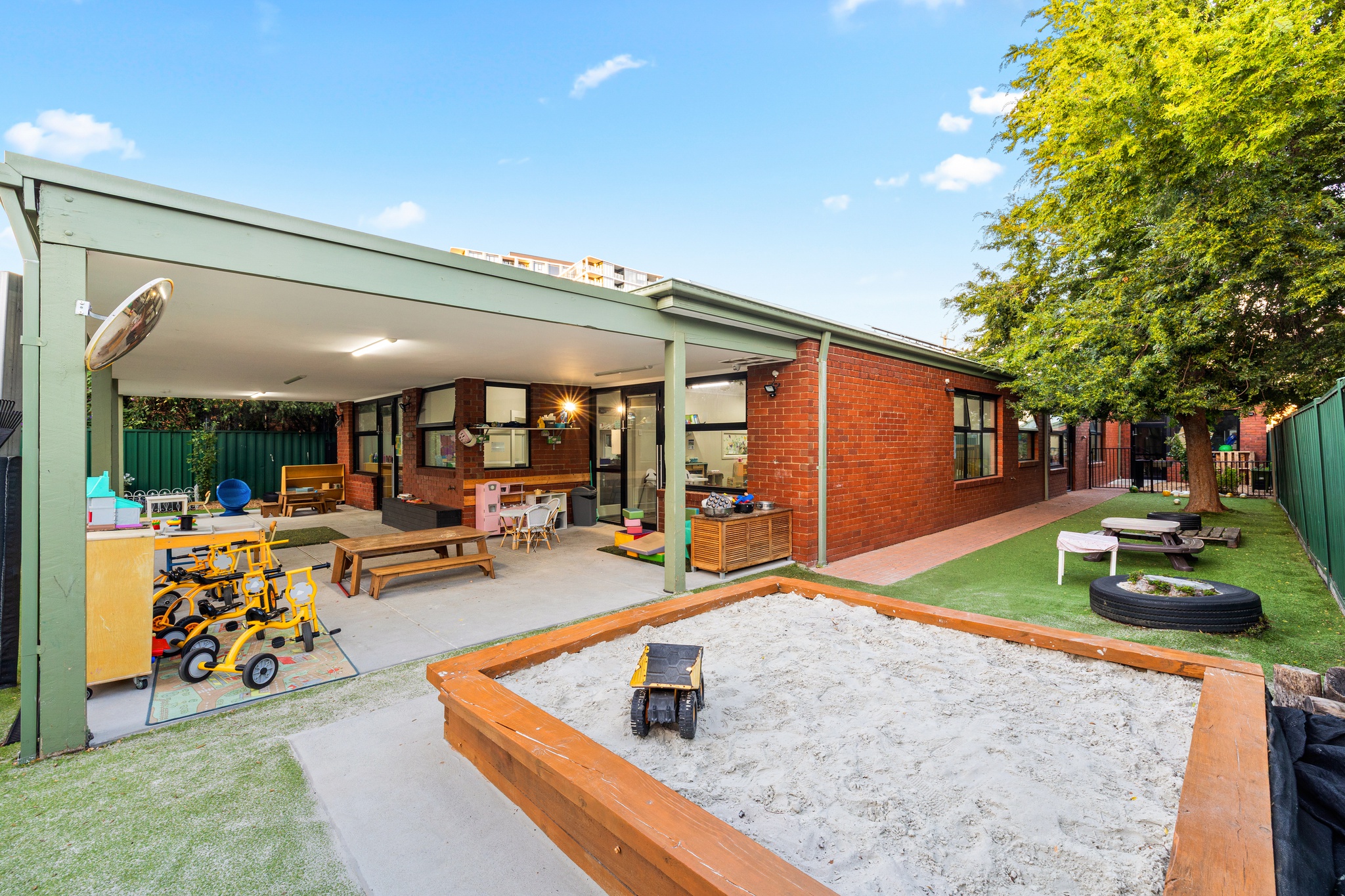 oz education footscray outdoor play area for children