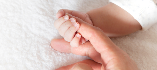 newborn with mother