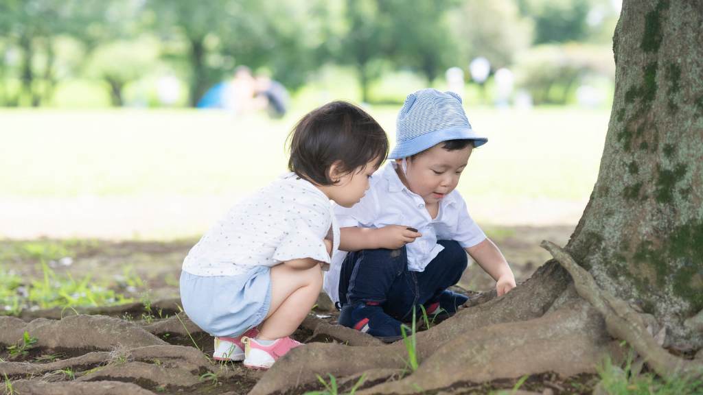 children exploring nature children exploring nature
