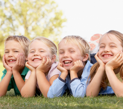 children smiling together
