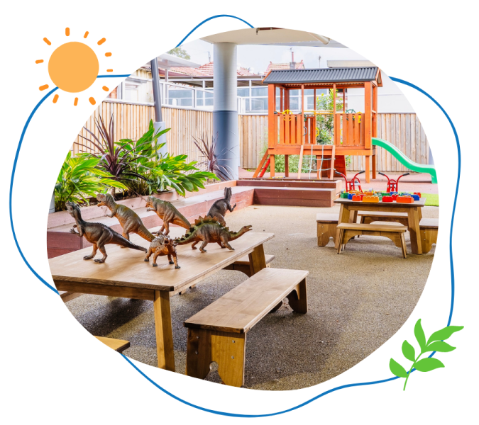 Spacious outdoor area for active preschoolers