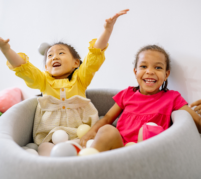 Happy children smiling
