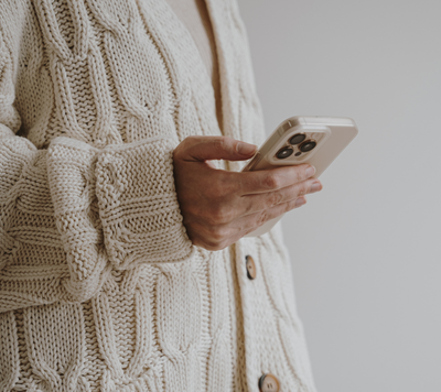 mum holding phone mum holding phone